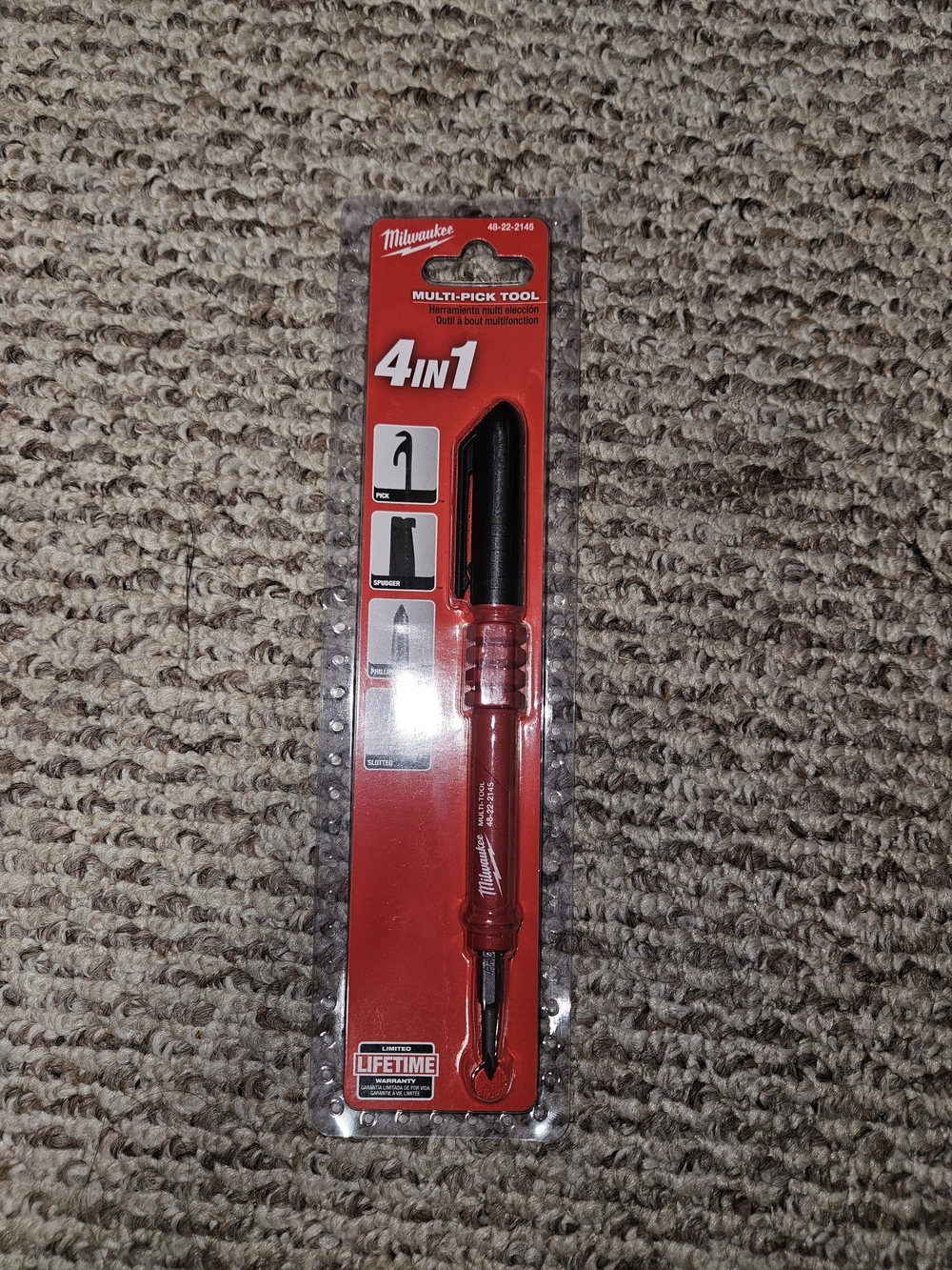 Milwaukee 4-in-1 Multi-Pick Tool with Red Handle